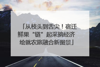 从枝头到舌尖！宿迁鲜果“链”起采摘经济绘就农旅融合新图景